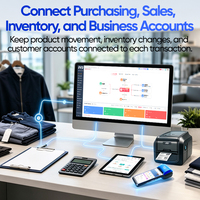 Logiciel de point de vente (PDV) 2026 pour magasin de vêtements : alerte d'inventaire, paiement rapide, rapports multi-articles, export, comptage en temps réel, vente en gros