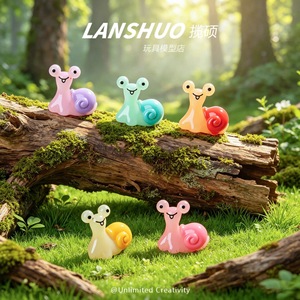 ของตกแต่งสวนรูปหอยทากจิ๋ว Lanshuo เรืองแสงในที่มืด สไตล์เทพนิยาย สำหรับตกแต่งภูมิทัศน์ DIY - Product Image 2