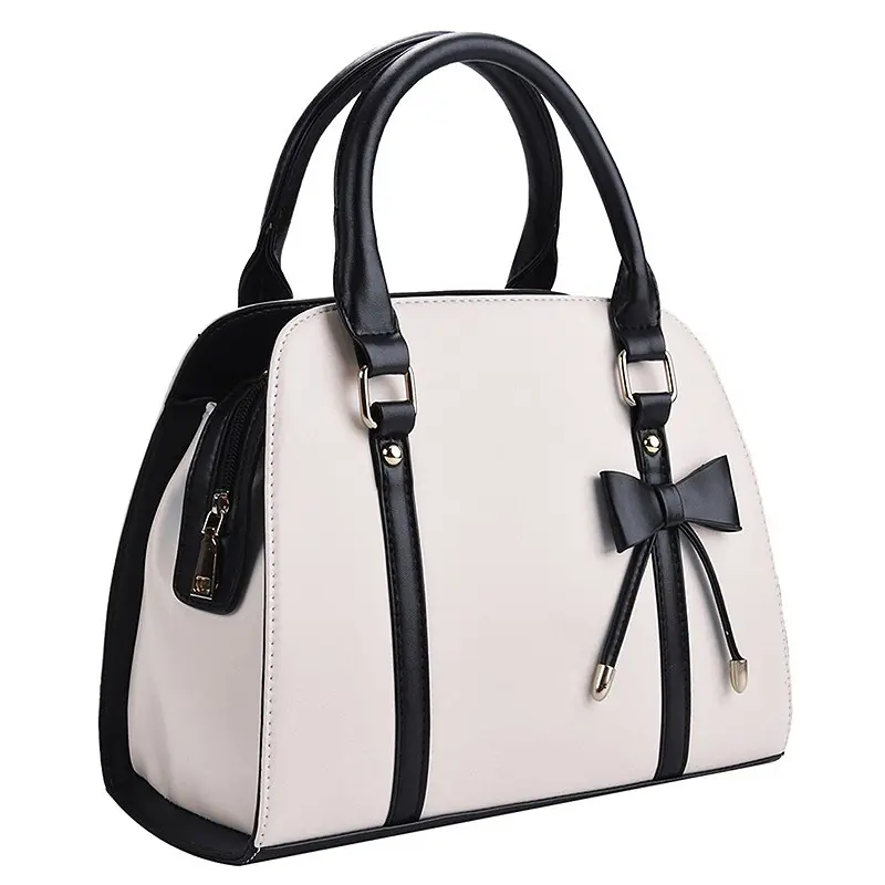 Portable Shell Bow PU Leather Tote Hobo Satchel Messenger bag Handbags Purses