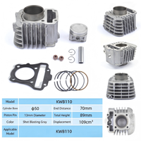 Nouveau Kit de Culasse de Moto 4 Temps Spécial Xindazhou Weiwu SDH110-16/19 KO3 en Alliage d'Aluminium de Haute Qualité pour Double