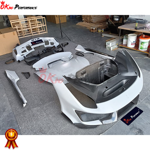 Đầy đủ tái trang bị Pista phong cách BodyKit khô sợi carbon xe body Kit cho FERRARI 488 GTB - Product Image 2