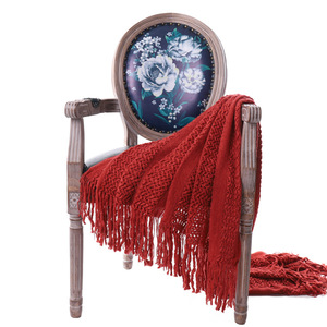 أريكة و الأريكة الكاكي اللون حك ريفي ديكور المنزل بطانية للأطفال القطن كابل محبوك رمي البطانيات المنزل مع شرابات - Product Image 6