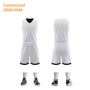 100% Polyester basketbol giysileri özel basketbol üniforması De Baloncesto Set nefes hızlı kuru boş basketbol forması - Product Image 1