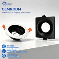 Plafonnier en fer noir et blanc de bonne qualité, multi-designs, avec coque pour spot et downlight