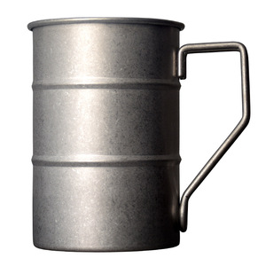 Taza de tambor de acero inoxidable con asa para cafés, restaurantes, camping al aire libre, envejecimiento <span class=keywords><strong>vintage</strong></span> irrompible - Product Image 5
