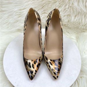 Zapatos de Tacón de Leopardo de 6CM/8CM/10CM/12CM, Zapatos Elegantes de Tacón de Aguja para Mujer - Product Image 6