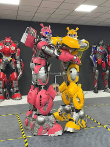 <span class=keywords><strong>Disfraces</strong></span> de Mascota de robot transformadores de tamaño súper grande para parques y publicidad, eventos comerciales, Robot de baile gigante de 3m con voz - Product Image 3