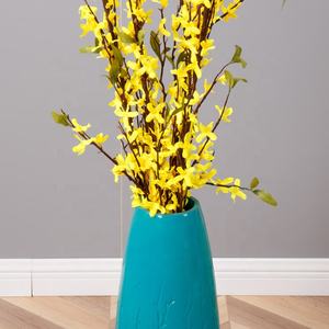 Nouveaux vases <span class=keywords><strong>d</strong></span>écoratifs de sol en résine de style moderne bleu ciel pour salon, vente en gros - Product Image 2