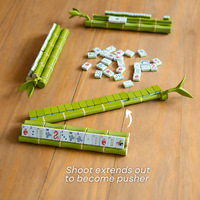 Nouveaux produits en gros : Mahjong en acrylique vert et rose, motif floral Lucky Bam, collection Cabana Lounge
