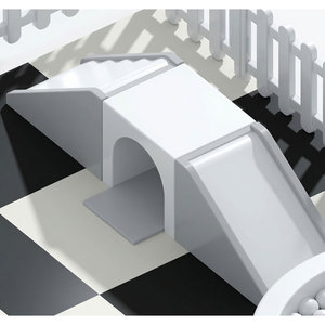 Área de Juegos Interior para Niños con Bloques Suaves de Plástico Blanco para Uso Doméstico - Product Image 3