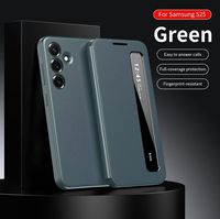 Étui de téléphone professionnel, application intelligente, couverture à rabat avec fenêtre latérale, étui de téléphone de haute qualité