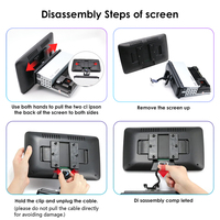 Universel Android Single Din Écran Rotatif Voiture Stéréo Écran Tactile 10.1 ''Rotatif Autoradio Lecteur DVD Voiture Media Carplay Auto