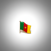 GREPAS GIFTS Épinglette drapeau du Cameroun de 1 pouce, épinglette patriotique pour chapeau, épinglette de pays du monde