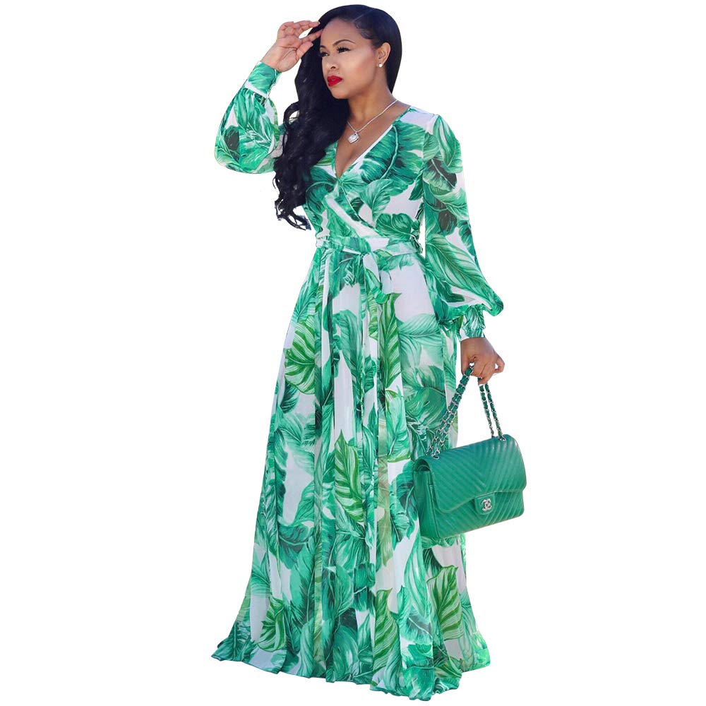 Robes maxi à manches longues