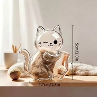 Aimant de réfrigérateur pour poils de chat, capsule transparente DIY, souvenir pour la conservation des poils de chat, cadeau commémoratif pour la perte d'un animal de compagnie