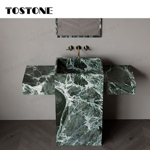 Tostone Natural Verde Alpi mármol pulido superficie independiente baño Vanitytop <span class=keywords><strong>para</strong></span> interiores <span class=keywords><strong>Muebles</strong></span> personalizados de alta calidad - Product Image 1