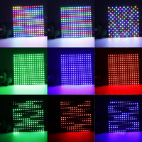 Fournisseurs chinois de panneaux LED flexibles RVB pleine couleur en PVC, adressables et programmables, modèles WS2812B 8*8, 8*32, 16*16, 5V, pour bureau et applications aquatiques