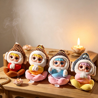 Petite figurine Bouddha mignonne en boîte mystère, figurines de collection de la série Bouddha, décoration de bureau, jouet de collection aléatoire pour les fêtes