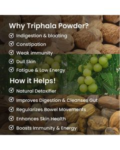 Pharmax Trifala en Polvo, Suplemento Herbal para el Bienestar Digestivo, Apoyo Natural Diario para la Salud y Desintoxicación, Calidad Premium, Suministro a Granel de 1 KG - Product Image 2