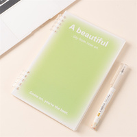 Cuaderno Promocional Personalizado Sin Marca, con Cubierta de Papel A5, 60 Hojas, Encuadernación en Espiral con Hilo, 10 Anillas de Colores Desmontables