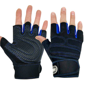 Wholesale Half Finger Breathable Non-Slip Weightlifting <b>Gloves</b> for Cycling Gym Use Polyester Rubber Neoprene Material Unisex - Product Image 2
