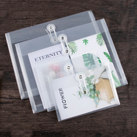 Carpeta de Documentos Reutilizable de Oficina Escolar, Tamaño A4, de Polipropileno, con Sobres Transparentes y Cierre a Presión, Carpeta y Archivador