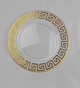 Assiette à dîner en or rose jetable écologique de 13 pouces en plastique robuste pour mariages et fêtes échantillon gratuit - Product Image 5