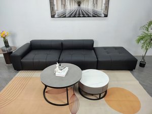 Déstockage : Canapé Pixel 3,3 m avec structure en bois massif et revêtement en <span class=keywords><strong>cuir</strong></span> écologique pour <span class=keywords><strong>salon</strong></span>, villa, hôtel - Product Image 4