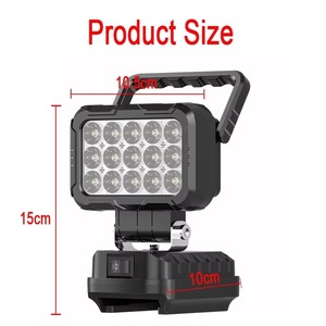 Projecteur extérieur 3 pouces compatible avec batterie Li-ion 18V, lampe torche LED, lanterne de camping, éclairage d'urgence, lampe de secours LED - Product Image 6