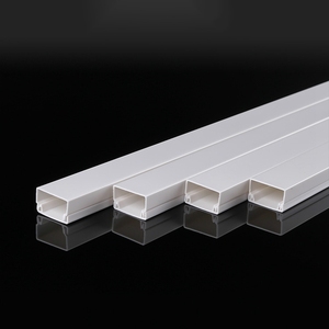 Canaletas de PVC para Cableado, Bandeja para <span class=keywords><strong>Cables</strong></span> Eléctricos, Canalización para <span class=keywords><strong>Cables</strong></span> de Red, Cubierta Transparente Blanca OEM - Product Image 1