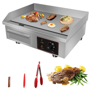 Plancha Eléctrica Comercial HUAZE de 110V y 3000W, Parrilla Plana de 22 Pulgadas, Placa Caliente para Barbacoa, Equipo de Cocina Ajustable - Product Image 1