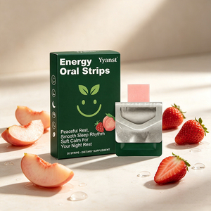 Tiras Orales Energéticas con Sabor a Durazno y Fresa OEM, 30 Unidades, Ritmo de Sueño Tranquilo, Disolución Rápida, Suplemento Dietético para Vitalidad Diurna - Product Image 6