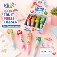 Gomme à effacer rétractable KAIX Clean Erasing Wholesale, motif fruit mignon, sans résidu, pour la correction des étudiants