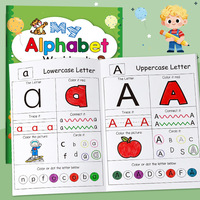 Mein Alphabet-Arbeitsheft A-Z Groß- und Kleinbuchstaben Nachzeichnen Malbuch Vorschulkinder Englisch-Lernbuch