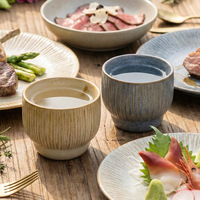Tasses à thé rustiques de style japonais rétro, de grande valeur, pour hôtels, gîtes et maisons, tasses à café portables, élégantes, pour un usage quotidien