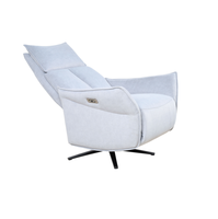 Fauteuil inclinable électrique en tissu, pivotant, pour salon, mobilier moderne pour la maison
