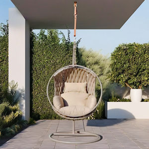 Fauteuil suspendu en forme d'œuf pour jardin extérieur, salon, hôtel, buanderie, cour, villa, usage polyvalent - Product Image 4