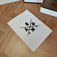 Sac à fermeture éclair en EVA givré avec surface mate, logo imprimé personnalisable pour l'emballage de vêtements, serviettes, rideaux