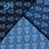 Kain Denim Jacquard Motif Kotak-kotak Diagonal Berhias Bunga Mikro, Pewarnaan Benang, Gaya Mewah, Unisex, Pakaian Fashion Wanita, Pabrik
