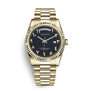 Reloj de Cuarzo AMOVAN para Hombre, Acero Inoxidable, Cristal de Zafiro, Correa de <span class=keywords><strong>20</strong></span> <span class=keywords><strong>mm</strong></span>, Esfera de 39 <span class=keywords><strong>mm</strong></span>, Colores y Logotipo Personalizables, Resistente al Agua 50 m - Product Image 6