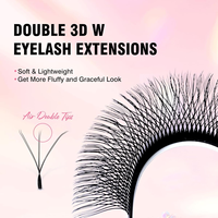Extensions de Cils YY 2D 3D 4D 5D 6D en Forme de W Volume Pré-fait Faux Cils Plateaux de Cils YY