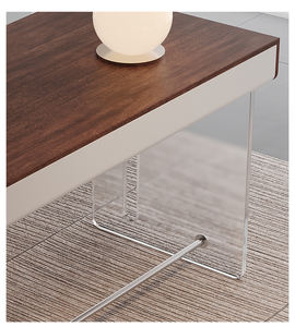 Lampe de bureau d'<span class=keywords><strong>ordinateur</strong></span> suspendue haut de gamme en bois massif Design simple moderne de luxe pour l'étude à domicile Bureau en acrylique de haute qualité - Product Image 6