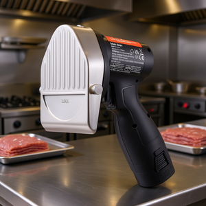 Couteau à shawarma électrique professionnel sans fil en acier inoxydable 0-8 mm, trancheuse à viande pour kebab, 2 lames, usage commercial - Product Image 2