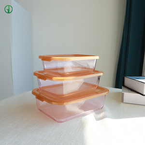 กล่องใส่อาหาร TYGLASS ทำจากแก้วบอโรซิลิเกต ฝาปิด PP ปิดสนิท ป้องกันการรั่วซึม ซ้อนกันได้ ใช้กับไมโครเวฟได้ ปลอดสาร BPA ขนาด 0.5-2 ลิตร - Product Image 2