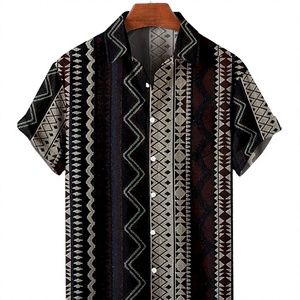 Men's <b>Hawaiian</b> <b>Shirt</b> Retro Floral Printed Short <b>Sleeve</b> Turn-Down Collar Casual Summer <b>Shirt</b> - Product Image 4