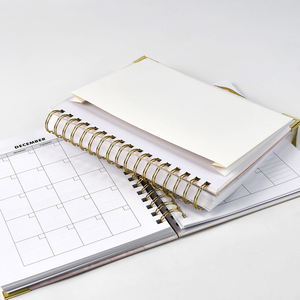 Индивидуальный заказ A5, высококачественный спиральный переплетенный журнал для деловых встреч с резинкой, Молочная Книга, печать в твердом переплете - Product Image 5