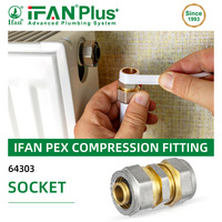 Raccord de compression IFAN PEX, accessoires de plomberie, coude en laiton pour tuyau PEX