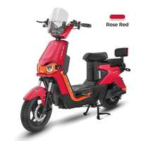 Scooter Eléctrico de Alta Velocidad de 500W para Adultos, Bicicleta Eléctrica con Marco de Acero y Batería Integrada de 60V en el Tubo Inferior, 60km de Autonomía por Carga