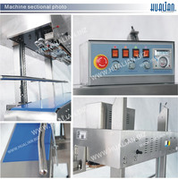 FR-1370LD Hualian Verticale Chauffage Thermique Alimentaire En Plastique Sac D'étanchéité Bande D'emballage Scellant D'étanchéité Machine