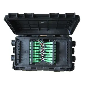 QIANHONG fiber optic Cable Splicing Caja H23 Nap 24 fiber , 2 inlet & output ports , with 16 Ftth drop cable ports 1 buyer
